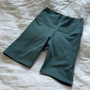 Aerie Chill Play Move Olive Biker Shorts